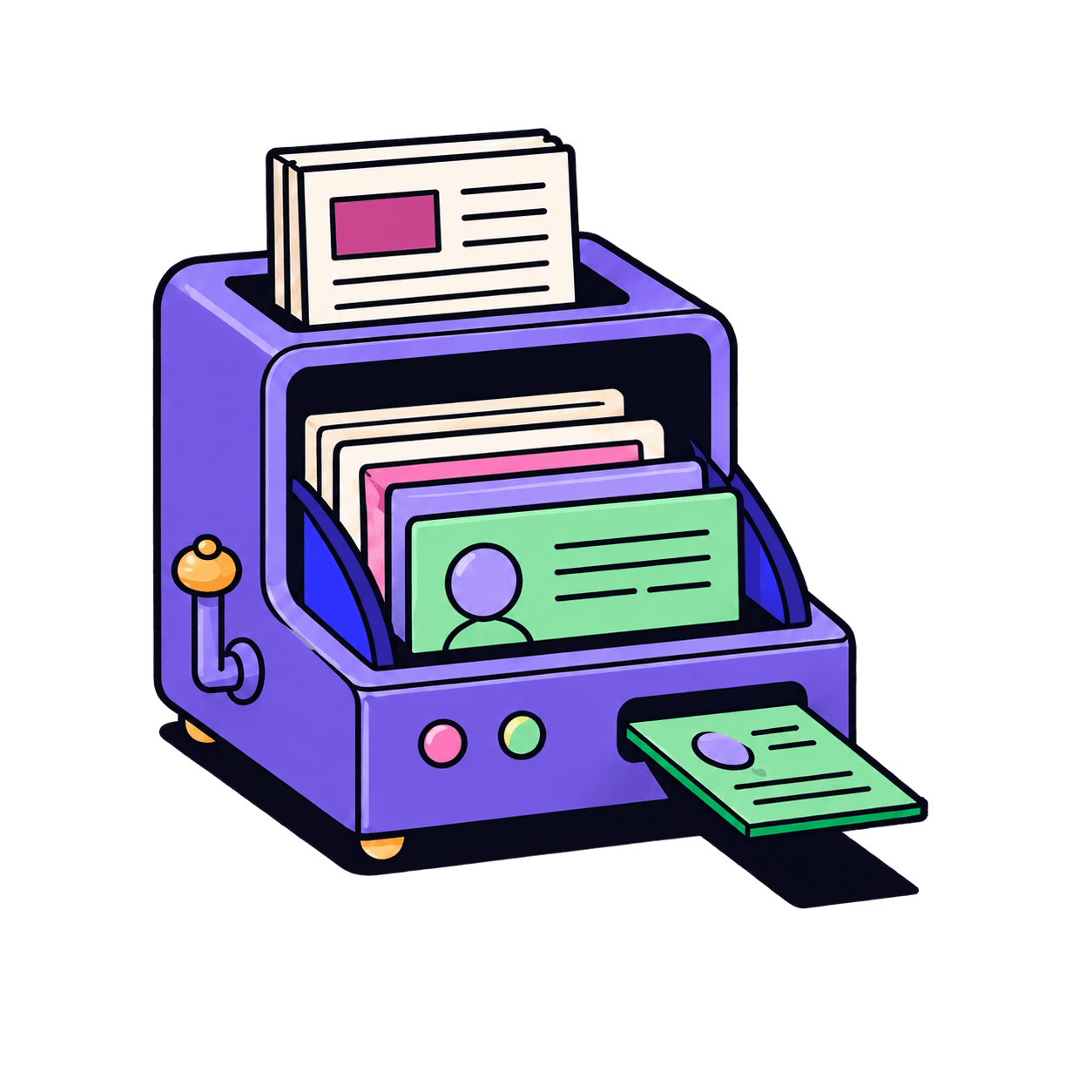 A machine matching a newsletter with a reader profile